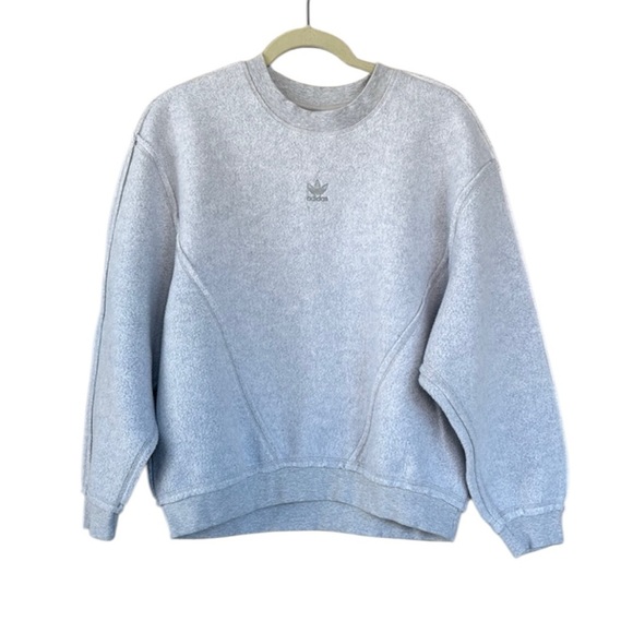 Adidas Originals Inside-Out Oversized Grey Sweatshirt Size XS - Picture 1 of 5